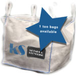 1 ton rubble bag with KS Metals logo
